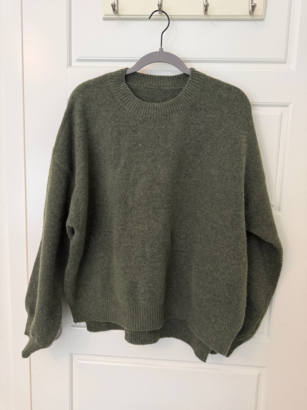 Cozy Olive Green Crewneck Sweater